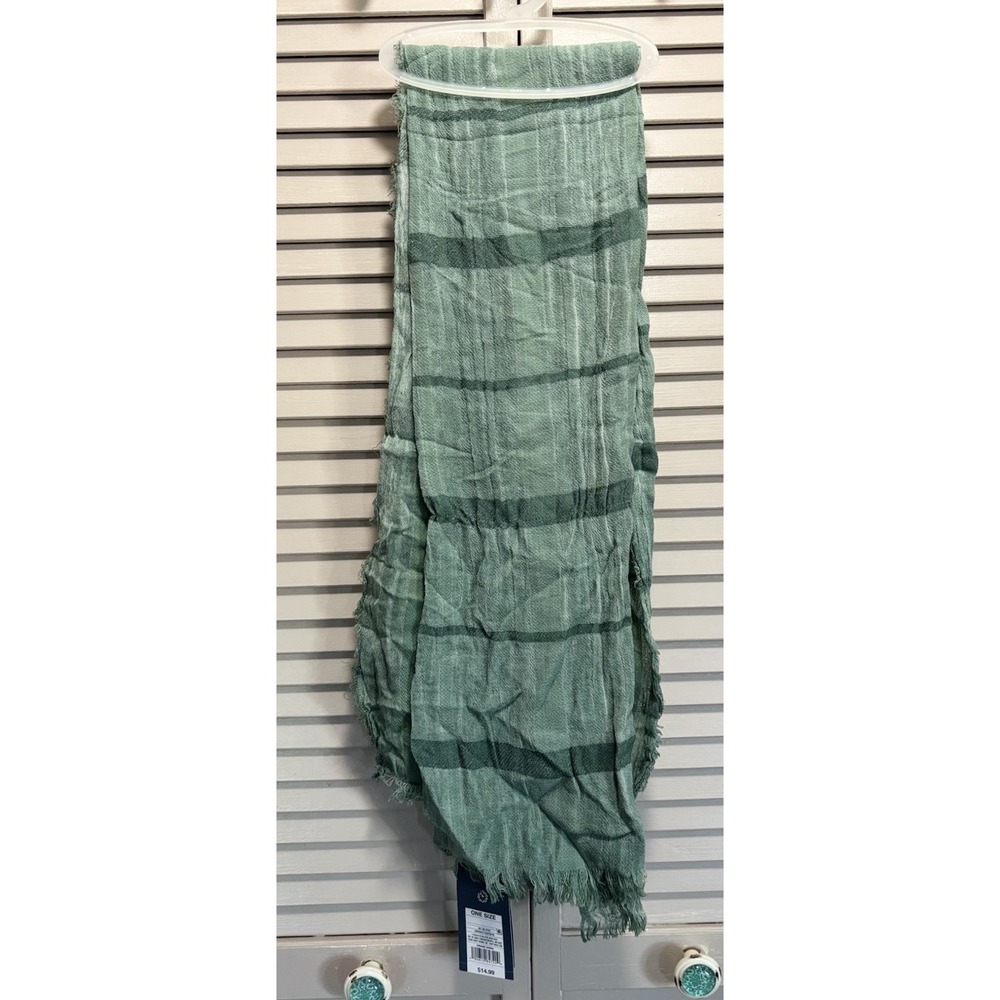 Universal Thread Woven Lightweight‎ Scarf OS Fringe Stripes NWT